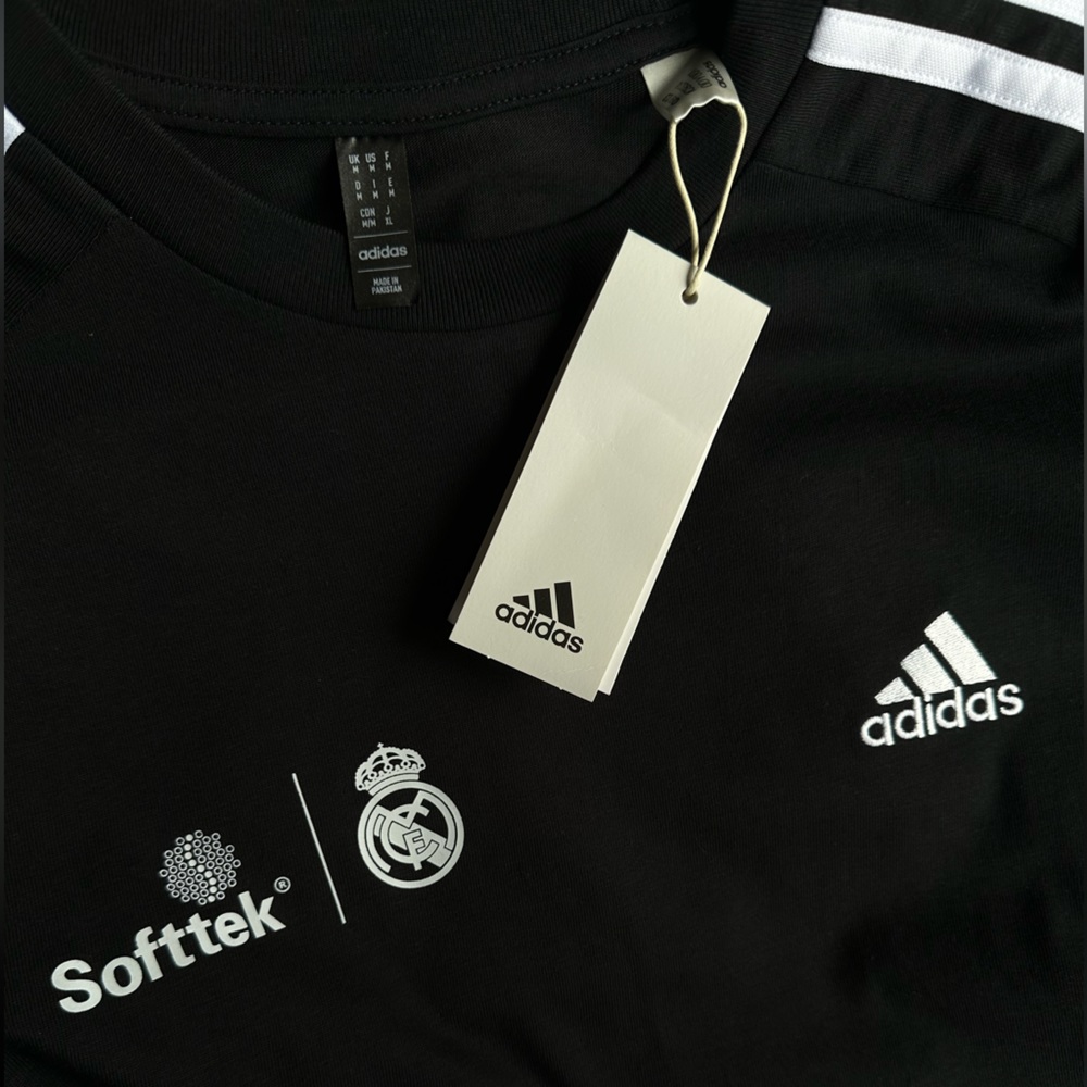 REAL MADRID SINGLE JERSEY 3-STRIPES TEE